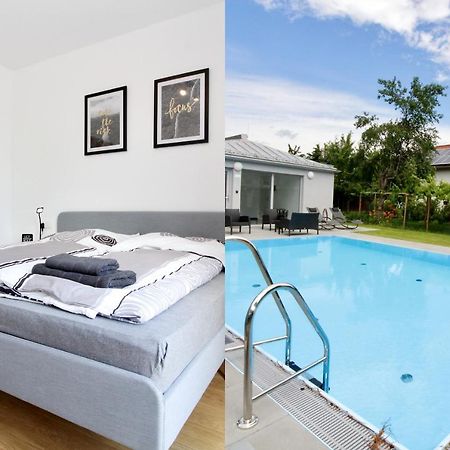 Modern Balcony Apartment With Pool Close To Lake In "Donaustadt" Wien Exteriör bild